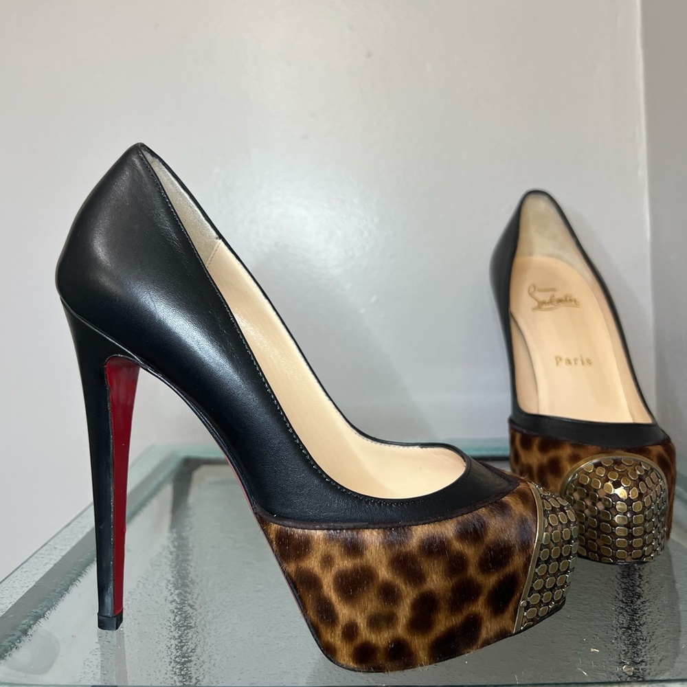Christian Louboutin Maggie Pony Leopard Heels - Picture 15 of 16